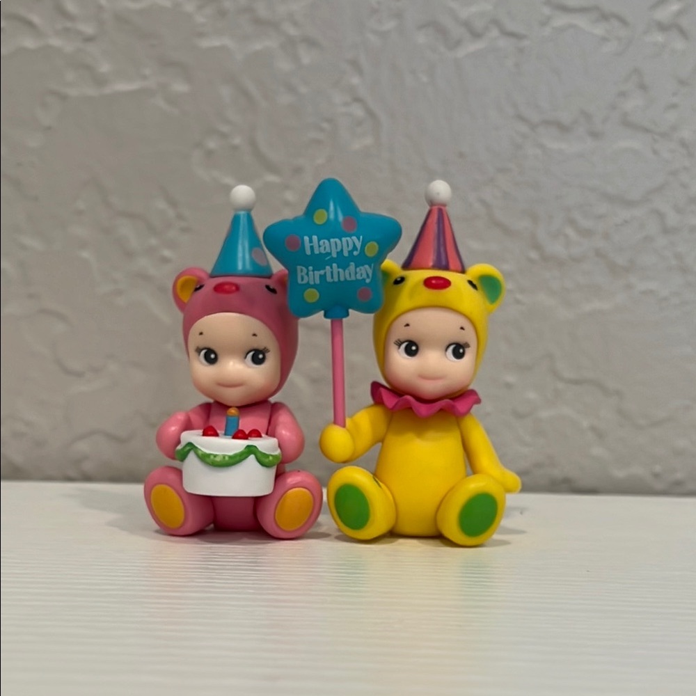 FAKE sonny angel happy birthday bears duo